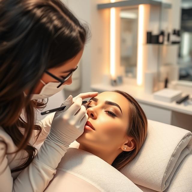 مرکز تخصصی آریش دائم نیلوفر کریمیان میکروبلیدینگ ابرو در مشهد عباس آباد